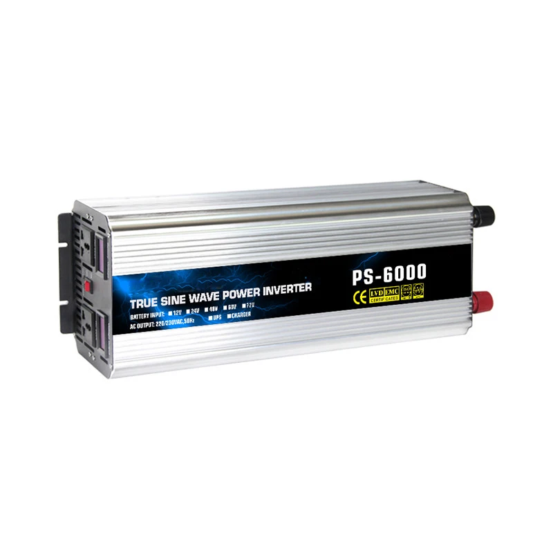 Intelligent Dual LCD Pure Sine Wave Power Inverter DC48V to AC220V 6000W for Home/Car/Industry Durable
Intelligent Dual LCD Pure Sine Wave Power Inverter DC48V to AC220V 6000W for Home/Car/Industry Durable
