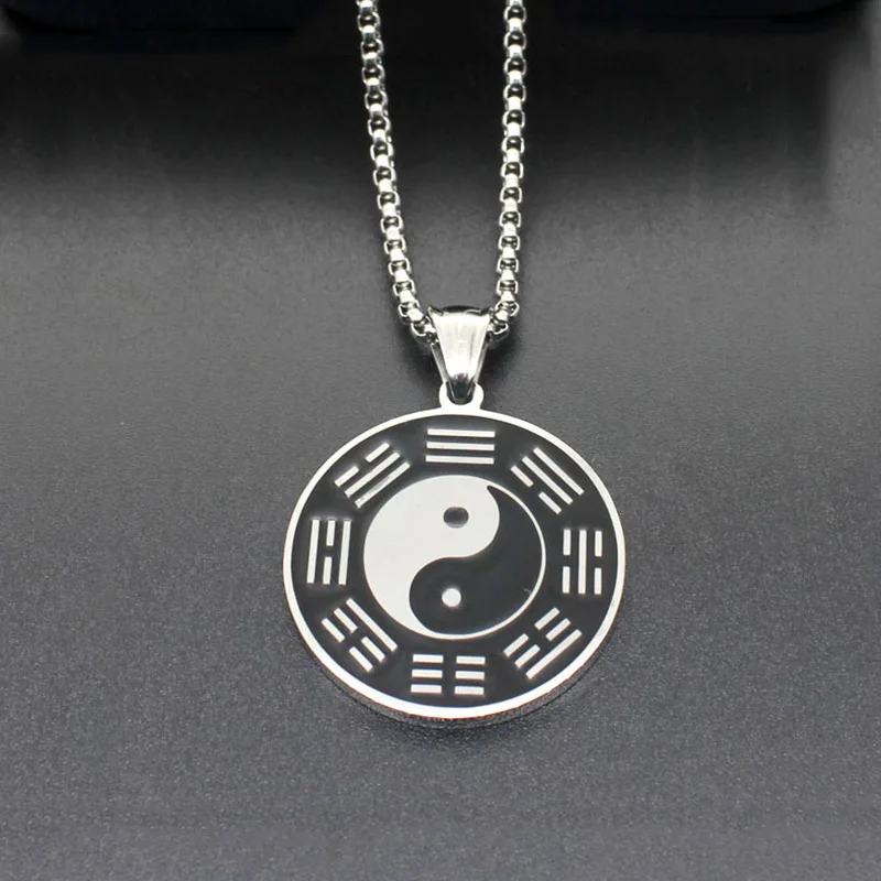 2019 Vintage 316L Stainless Steel BAGUA Yin Ying Yang Pendant Necklace Black White Necklace Enamel Men Symbol Men Jewelry
2019 Vintage 316L Stainless Steel BAGUA Yin Ying Yang Pendant Necklace Black White Necklace Enamel Men Symbol Men Jewelry