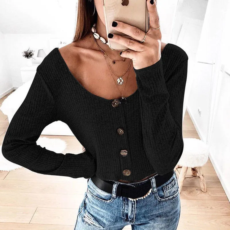 Women Shirts Spring Autumn Long Sleeve Single Breasted Crop Tops Blouse Fashion High Street Ladies Blusa Chemise Streetwear 2019
Women Shirts Spring Autumn Long Sleeve Single Breasted Crop Tops Blouse Fashion High Street Ladies Blusa Chemise Streetwear 2019