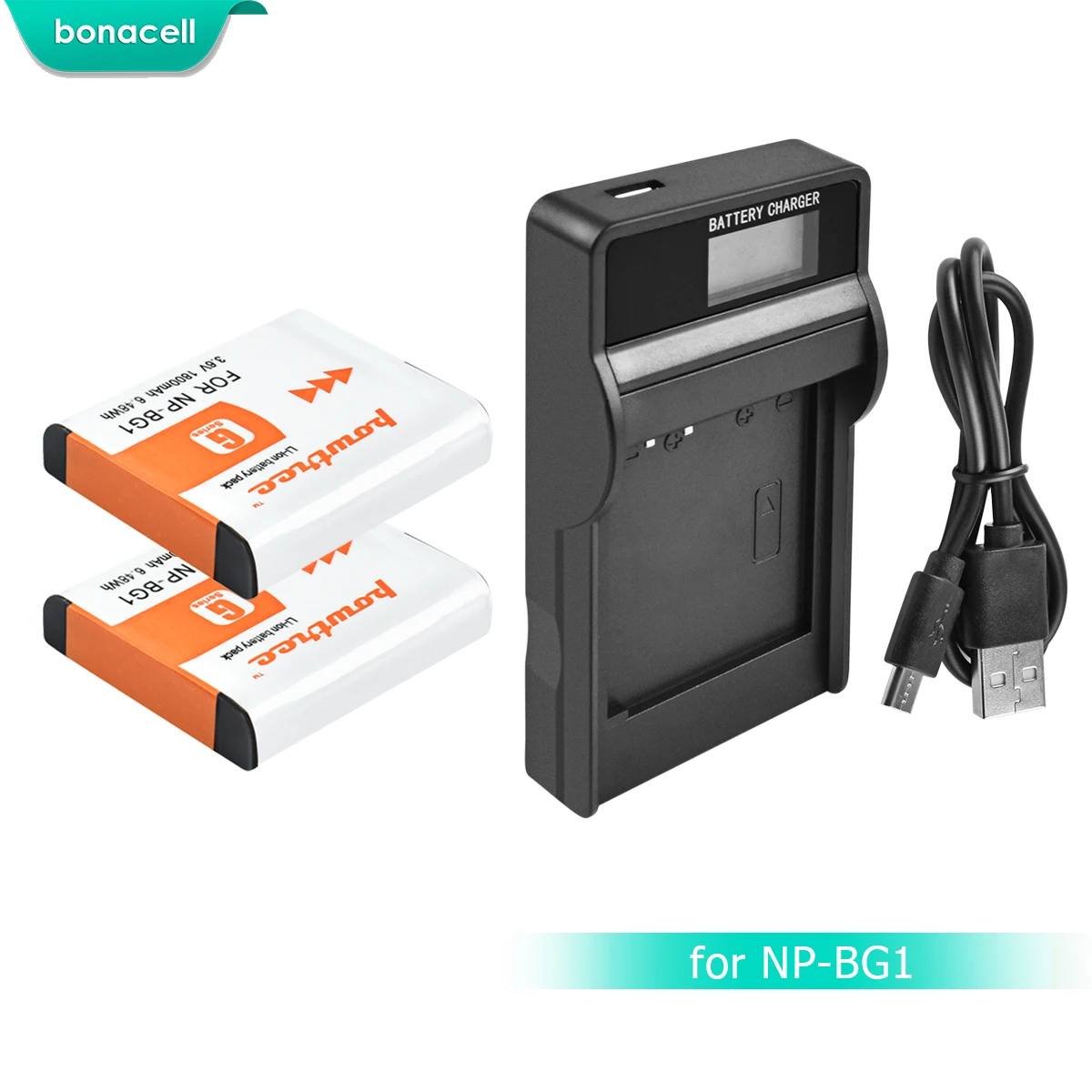 Bonacell 1800mAh NP-BG1 NP BG1 Battery+LCD Charger For SONY Cyber-shot DSC-H3 DSC-H7 DSC-H9 DSC-H10 DSC-H20 DSC-H50 DSC-H55 L50
Bonacell 1800mAh NP-BG1 NP BG1 Battery+LCD Charger For SONY Cyber-shot DSC-H3 DSC-H7 DSC-H9 DSC-H10 DSC-H20 DSC-H50 DSC-H55 L50