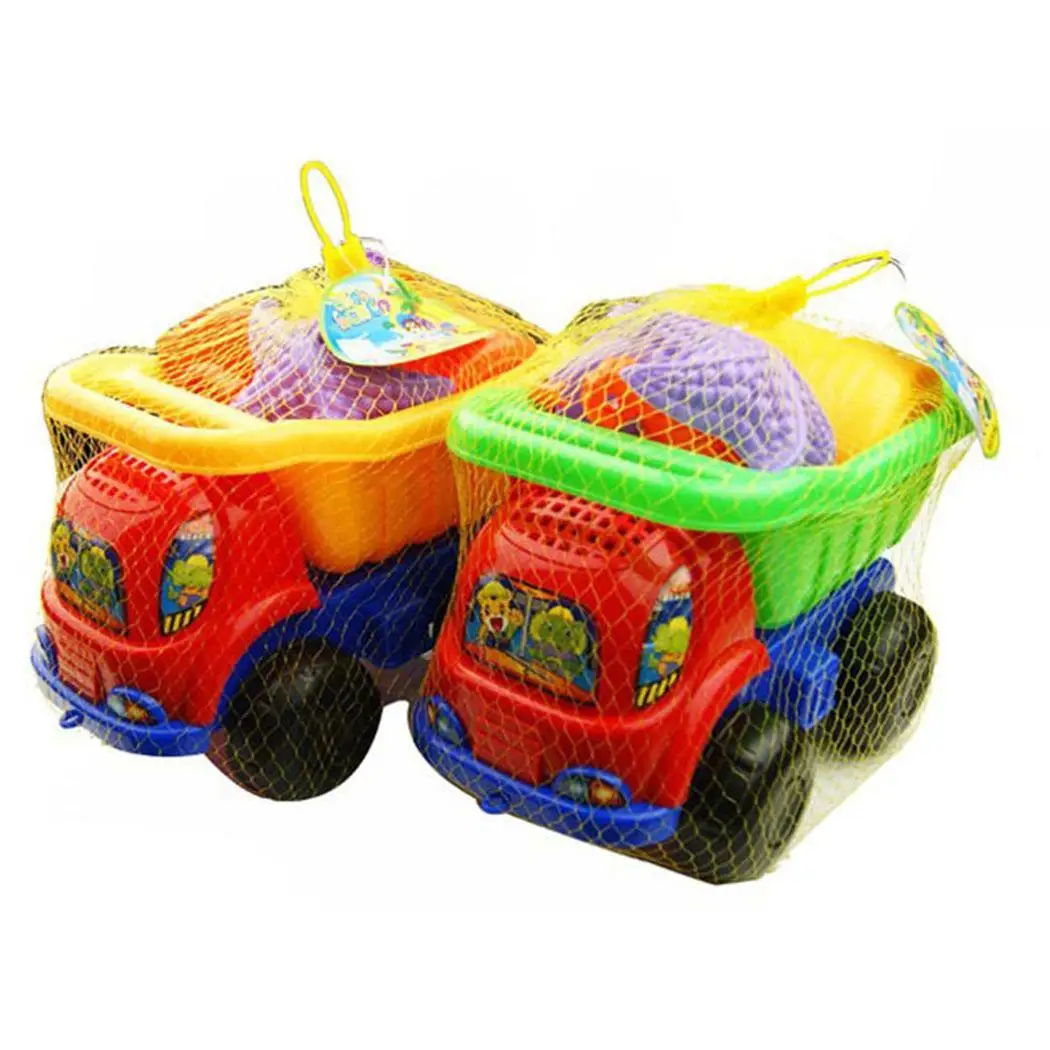6pcs Dump Truck Beach Sand Mould 14cm/5.5inch Set Kids Water 13.5cm/5.3inch Fun Play Game Toy | Игрушки и хобби