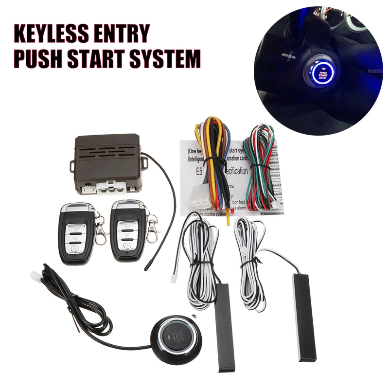 Car Remote Control Keyless Entry Start Stop System Push Button Anti-theft RFID Arm or Disarm Auto Start Stop Speaker Alarm
Car Remote Control Keyless Entry Start Stop System Push Button Anti-theft RFID Arm or Disarm Auto Start Stop Speaker Alarm