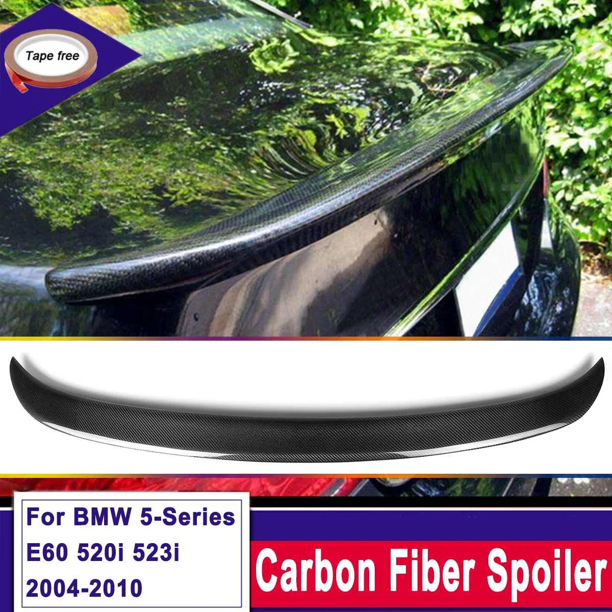 Real Carbon Fiber Rear Trunk Spoiler Wing Rear Trunk Lid for BMW 5-Series E60 Sedan 520i 523i 04-10
Real Carbon Fiber Rear Trunk Spoiler Wing Rear Trunk Lid for BMW 5-Series E60 Sedan 520i 523i 04-10