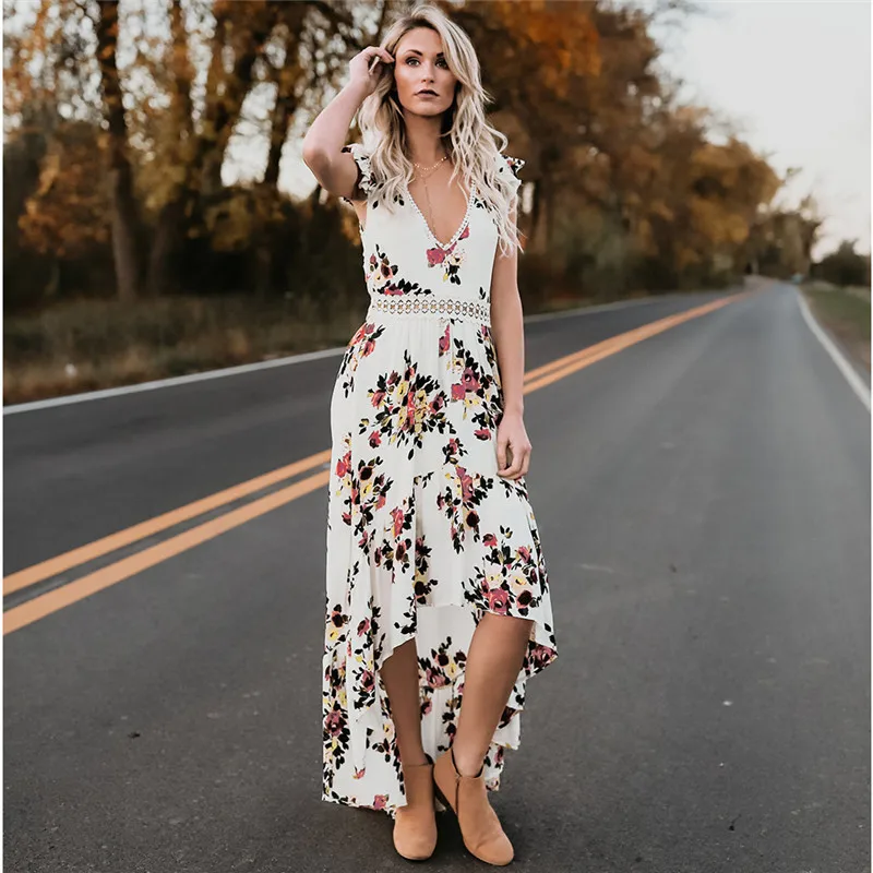 DEAT 2019 Summer New Women Clothes Boho High Elastic Waist V Neck Hollow Out Print Flower Sleeveless Backless Long Dress MD177
DEAT 2019 Summer New Women Clothes Boho High Elastic Waist V Neck Hollow Out Print Flower Sleeveless Backless Long Dress MD177