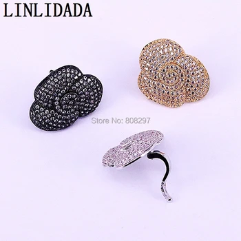 8Pcs Clear CZ Micro Pave Flower Clasp, Charm Cubic Zirconia Clasps, Jewelry Findings
8Pcs Clear CZ Micro Pave Flower Clasp, Charm Cubic Zirconia Clasps, Jewelry Findings