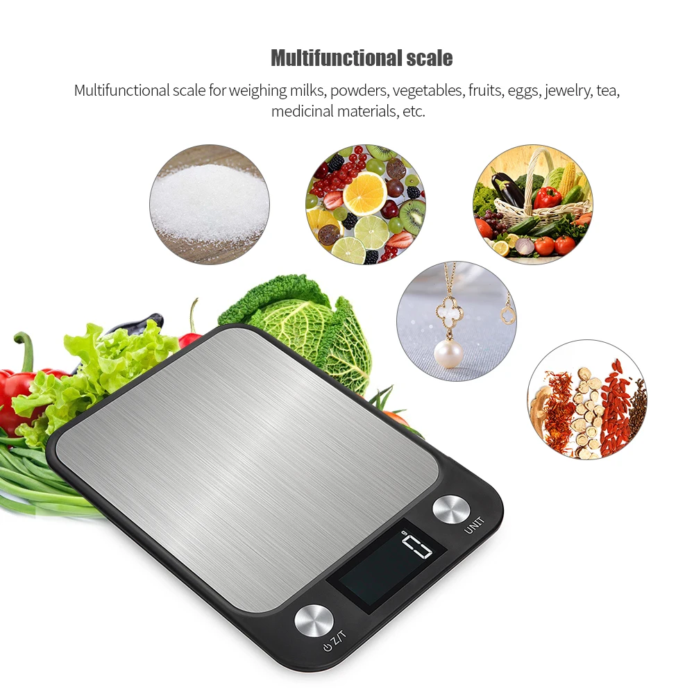 Electric Kitchen Baking Scale High-precision Pocket Scale Food Jewelry Electronic Balance Weight Scale with LCD Backlight
Electric Kitchen Baking Scale High-precision Pocket Scale Food Jewelry Electronic Balance Weight Scale with LCD Backlight