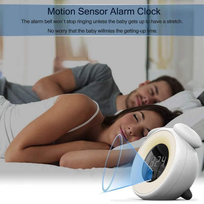 Alarm Clock Kids, Rechargeable Digtal Alarm Clock Snooze Wake Up Light Women, Heavy Sleepers, Nursing Mom, Desk, Bedrooms(Moti
Alarm Clock Kids, Rechargeable Digtal Alarm Clock Snooze Wake Up Light Women, Heavy Sleepers, Nursing Mom, Desk, Bedrooms(Moti