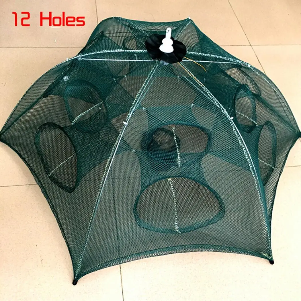 4-16 Holes Automatic Folding Fishing Net Shrimp Cage Crab Dark Green Fish Trap Net
4-16 Holes Automatic Folding Fishing Net Shrimp Cage Crab Dark Green Fish Trap Net