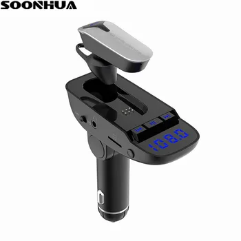 SOONHUA 2-in-1 Dual USB Car Charger FM Transmitter Handfree Car MP3 Audio Player With Wireless Bluetooth Stereo Earphone Car Kit
SOONHUA 2-in-1 Dual USB Car Charger FM Transmitter Handfree Car MP3 Audio Player With Wireless Bluetooth Stereo Earphone Car Kit