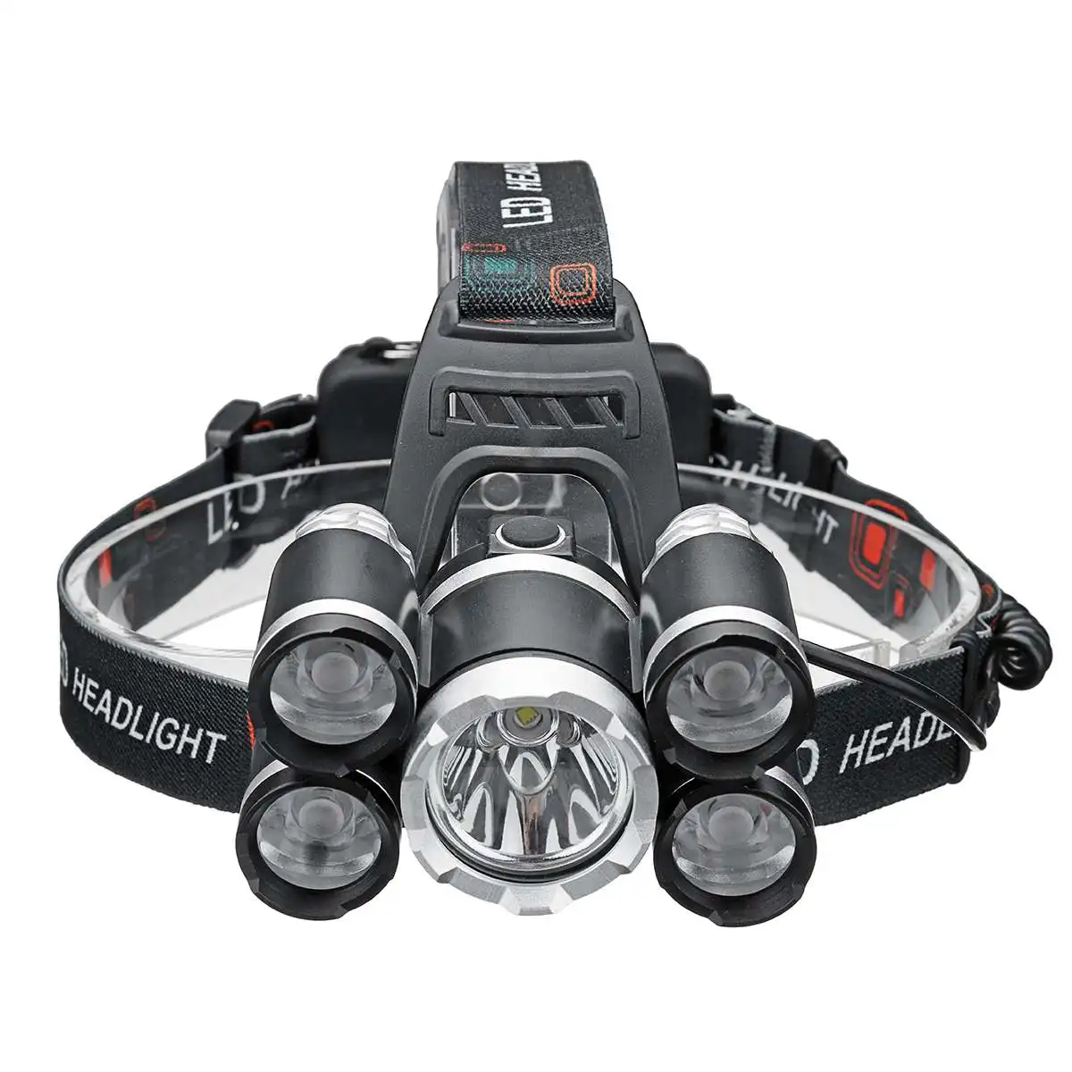Clearance Black Headlight 50000lm 5*T6 LED Head Lamp Fishing Flashlight Torch Head Light Portable Camping Lantern
Clearance Black Headlight 50000lm 5*T6 LED Head Lamp Fishing Flashlight Torch Head Light Portable Camping Lantern