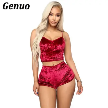Genuo Velvet Sexy 2 Piece Set Women Casual Crop Top With Shorts Set Club Outfit 2020 Autumn Slim Casual Two Piece Set Tracksuit
Genuo Velvet Sexy 2 Piece Set Women Casual Crop Top With Shorts Set Club Outfit 2020 Autumn Slim Casual Two Piece Set Tracksuit