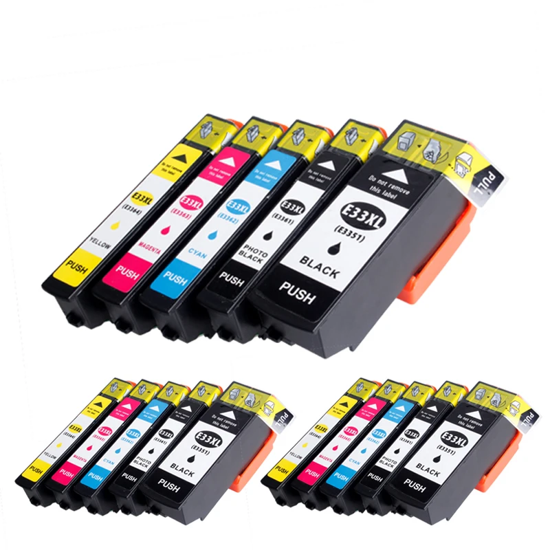 24pcs 410XL T410 t3351 T33xl Compatible Ink Cartridge For Epson XP-900 XP-530 XP-630 XP-830 XP-635 XP-540 XP-640 XP-645
24pcs 410XL T410 t3351 T33xl Compatible Ink Cartridge For Epson XP-900 XP-530 XP-630 XP-830 XP-635 XP-540 XP-640 XP-645