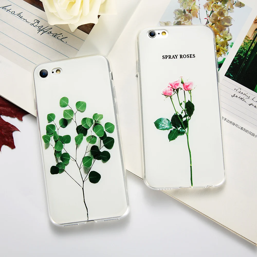 KISSCASE 3D Parttern чехол для iphone SE 5S 5 рельефный лист милые растения листья цветок
