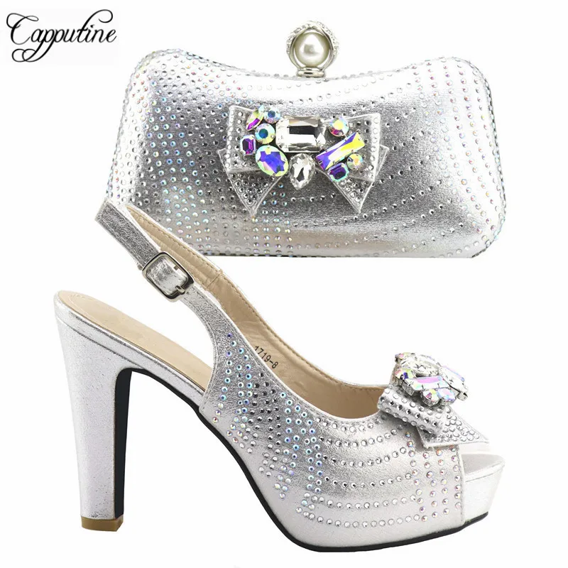 Arrival Italian Design PU Leather Women Shoes And Bag Set African Rhinestone Low Heel Shoes And Bag Set For Party TX-364
Arrival Italian Design PU Leather Women Shoes And Bag Set African Rhinestone Low Heel Shoes And Bag Set For Party TX-364