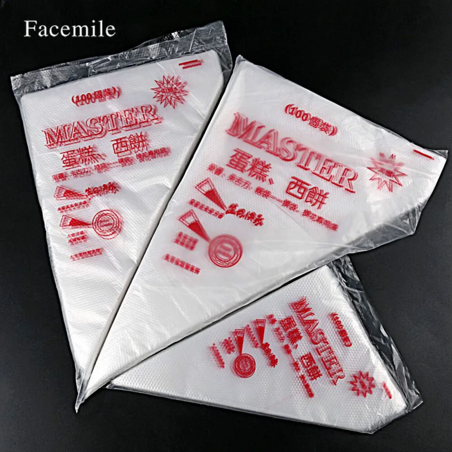 100 pcs Disposable pastry Bag L M S Size cake butter flower-mounting bag jam chocolate milking bag flower-mounting tool
100 pcs Disposable pastry Bag L M S Size cake butter flower-mounting bag jam chocolate milking bag flower-mounting tool