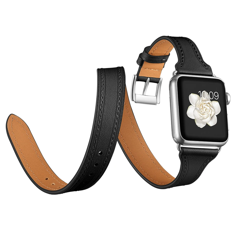 Loop Strap For Apple watch band 42mm 38mm Series 4 3 2 1 Genuine Leather Double Tour Wrist bands Bracelet iWatch Watchband
Loop Strap For Apple watch band 42mm 38mm Series 4 3 2 1 Genuine Leather Double Tour Wrist bands Bracelet iWatch Watchband