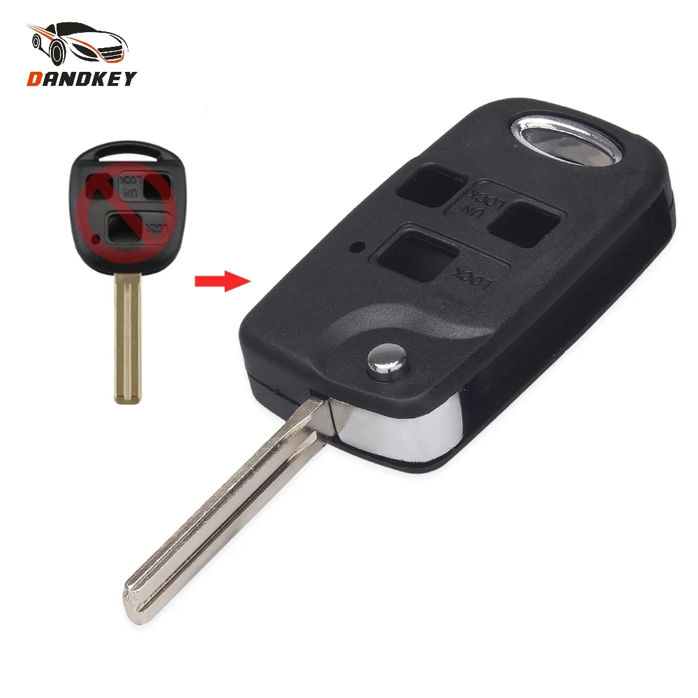 Dandkey Modified Folding Remote Car Flip Key Shell Case Fob Cover For Lexus IS200 GS300 LS400 RX300 Es Rx Lx Gs 3 Buttons
Dandkey Modified Folding Remote Car Flip Key Shell Case Fob Cover For Lexus IS200 GS300 LS400 RX300 Es Rx Lx Gs 3 Buttons