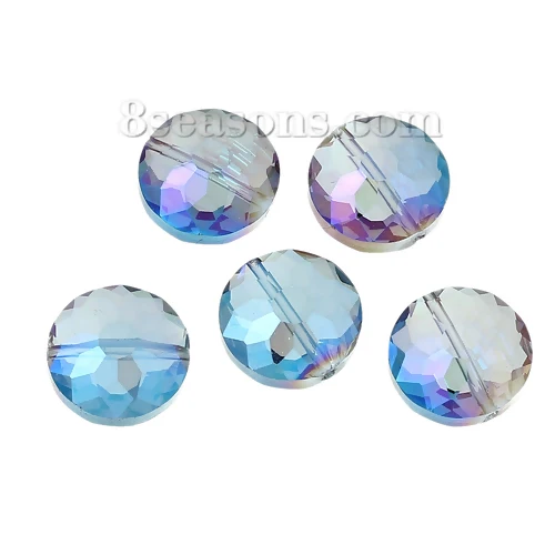 Glass Loose Beads Flat Round Clear AB Color Faceted About 14mm( 4/8") Dia, Hole: Approx 1.4mm, 20 PCs new
Glass Loose Beads Flat Round Clear AB Color Faceted About 14mm( 4/8") Dia, Hole: Approx 1.4mm, 20 PCs new