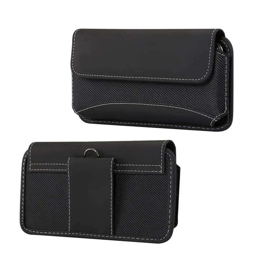 DFVmobile - Belt Case Cover Horizontal New Design Leather & Nylon for MOBISTEL CYNUS T5 MT-9201 | Мобильные телефоны и