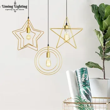 Nordic Gold Led Pendant Lights Lamp Fixtures Star Heart Ball Hanglamp For Dining Living Room Home Kitchen Decor With E27 Bulb
Nordic Gold Led Pendant Lights Lamp Fixtures Star Heart Ball Hanglamp For Dining Living Room Home Kitchen Decor With E27 Bulb