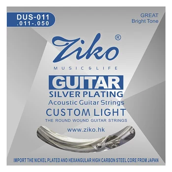 SEWS-Ziko Dus Series Acoustic Guitar Strings Hexagon Carbon Steel Core Silver Plating Wound
SEWS-Ziko Dus Series Acoustic Guitar Strings Hexagon Carbon Steel Core Silver Plating Wound