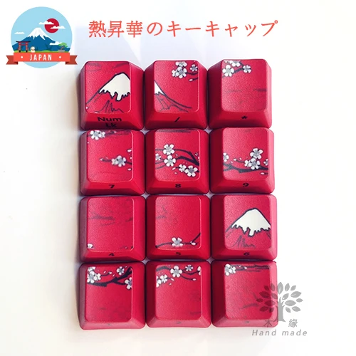 12pcs/set Mount Fuji Dye Sublimation Thickened PBT Key Cap mechanical keyboard keycaps OEM profile Side printed
12pcs/set Mount Fuji Dye Sublimation Thickened PBT Key Cap mechanical keyboard keycaps OEM profile Side printed
