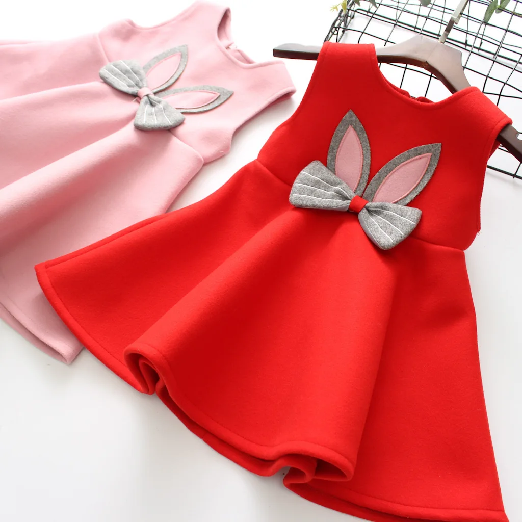 Autumn And Winter Baby Rabbit Ears Kids Sleeveless Dresses For Girls New Pattern
Autumn And Winter Baby Rabbit Ears Kids Sleeveless Dresses For Girls New Pattern