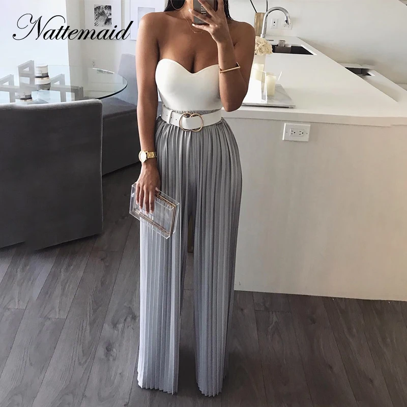 NATTEMAID Loose Striped Slash Neck Club Jumpsuit Summer Rompers Womens Jumpsuit Backless Strapless Off Shoulder Sexy Jumpsuit
NATTEMAID Loose Striped Slash Neck Club Jumpsuit Summer Rompers Womens Jumpsuit Backless Strapless Off Shoulder Sexy Jumpsuit