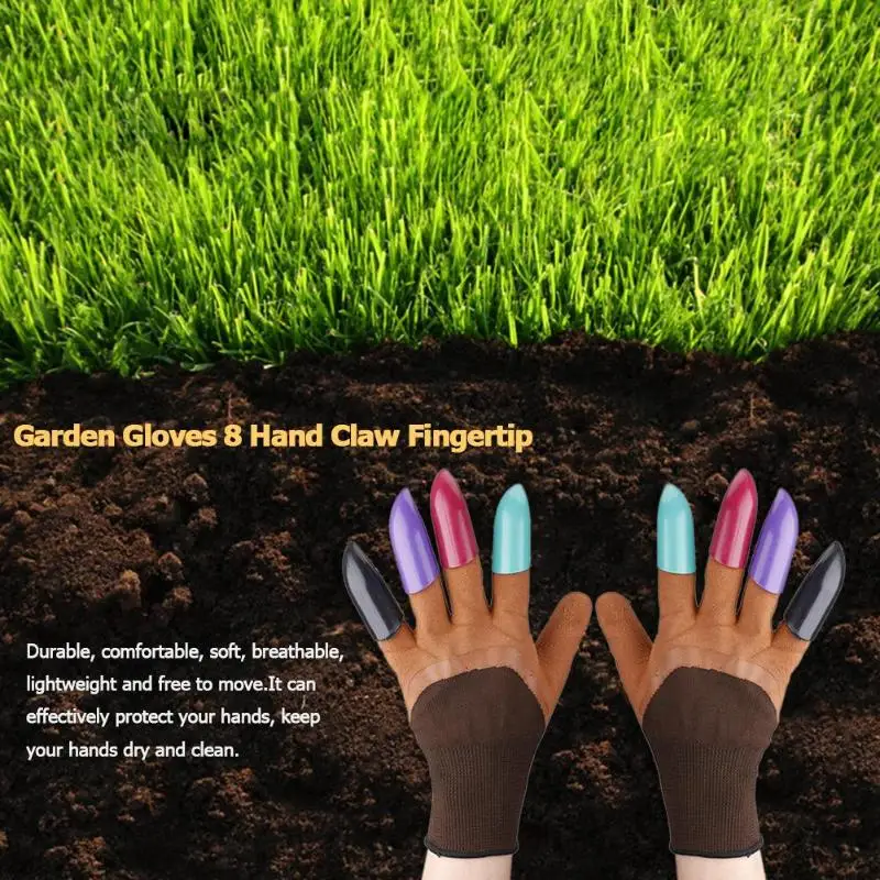 1pair Garden Gloves PU Digging Gloves with 8 ABS Plastic Fingertips Sharp Claws Dig and Plant Tools Multifunction Garden Supply
1pair Garden Gloves PU Digging Gloves with 8 ABS Plastic Fingertips Sharp Claws Dig and Plant Tools Multifunction Garden Supply