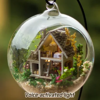 DIY Wooden House Miniaturas with Furniture DIY Miniature Glass Ball House Dollhouse Toy for Children Christmas Gift Forest House
DIY Wooden House Miniaturas with Furniture DIY Miniature Glass Ball House Dollhouse Toy for Children Christmas Gift Forest House