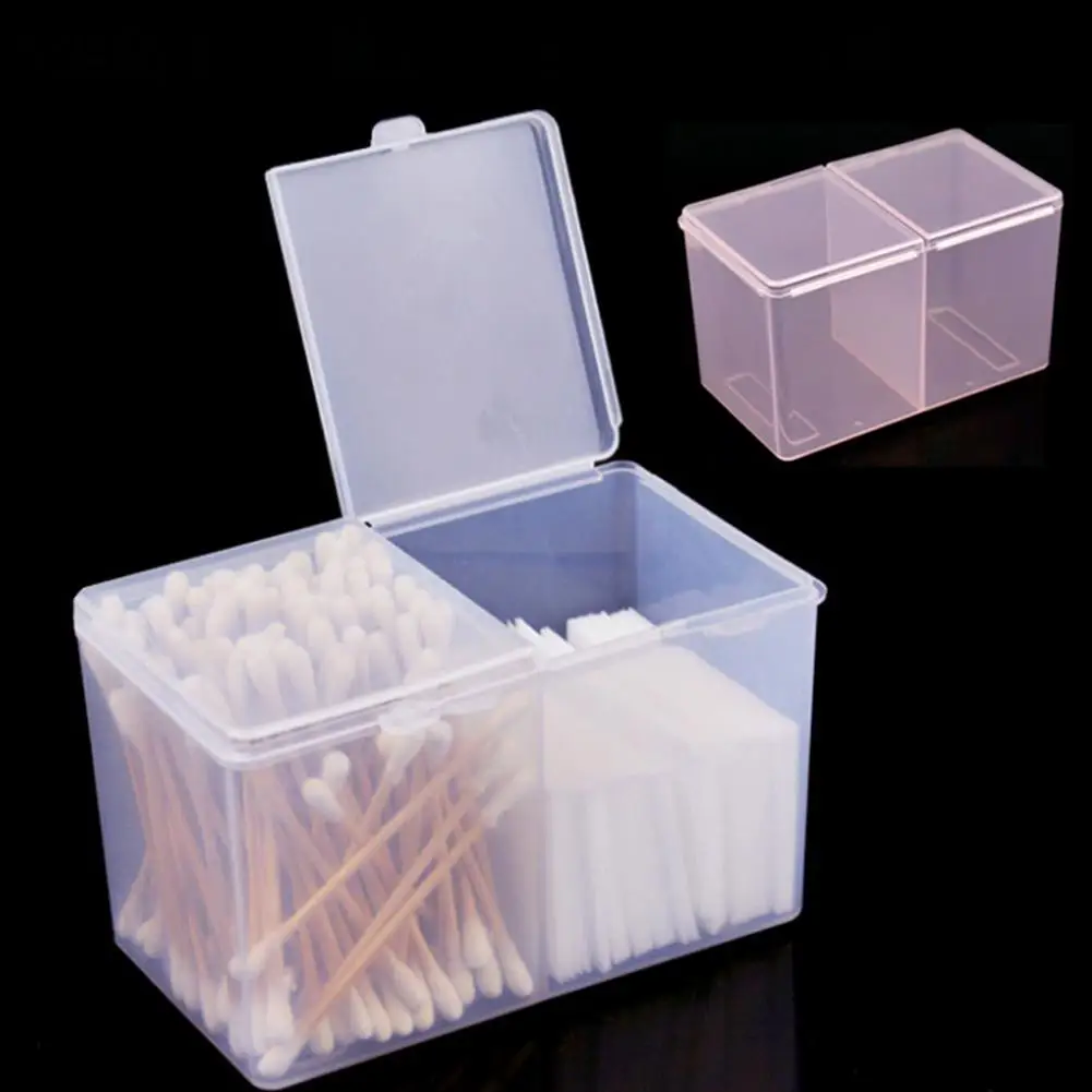 XY Fancy Nail Art Transparent 2 Compartments Holder Organizer Container Cleaning Cotton Pad Swab Storage Box
XY Fancy Nail Art Transparent 2 Compartments Holder Organizer Container Cleaning Cotton Pad Swab Storage Box