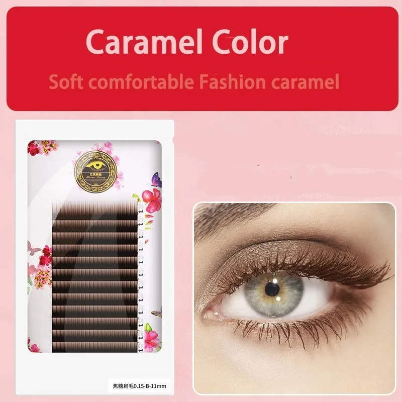BRILLANT Double Tip Vent The Wind Action Caramel Color Flat Grafting Brown False Eyelashes Single Root Soft Beauty Salon Eyelash
BRILLANT Double Tip Vent The Wind Action Caramel Color Flat Grafting Brown False Eyelashes Single Root Soft Beauty Salon Eyelash