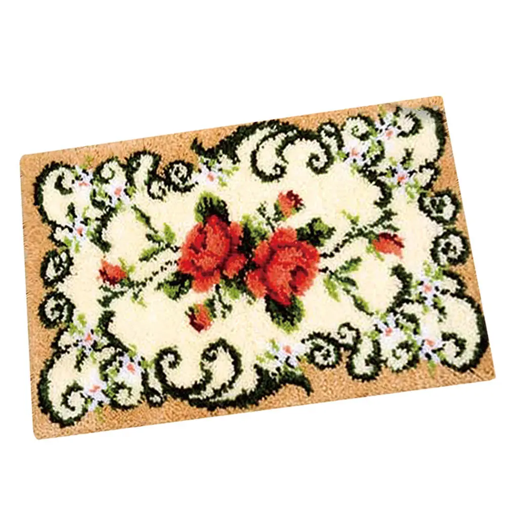 New Decorative Flower Carpet Crocheting Kit DIY Cushion Carpet Flower Latch Hook Rug Kit Needlework Crocheting Embroidery
New Decorative Flower Carpet Crocheting Kit DIY Cushion Carpet Flower Latch Hook Rug Kit Needlework Crocheting Embroidery