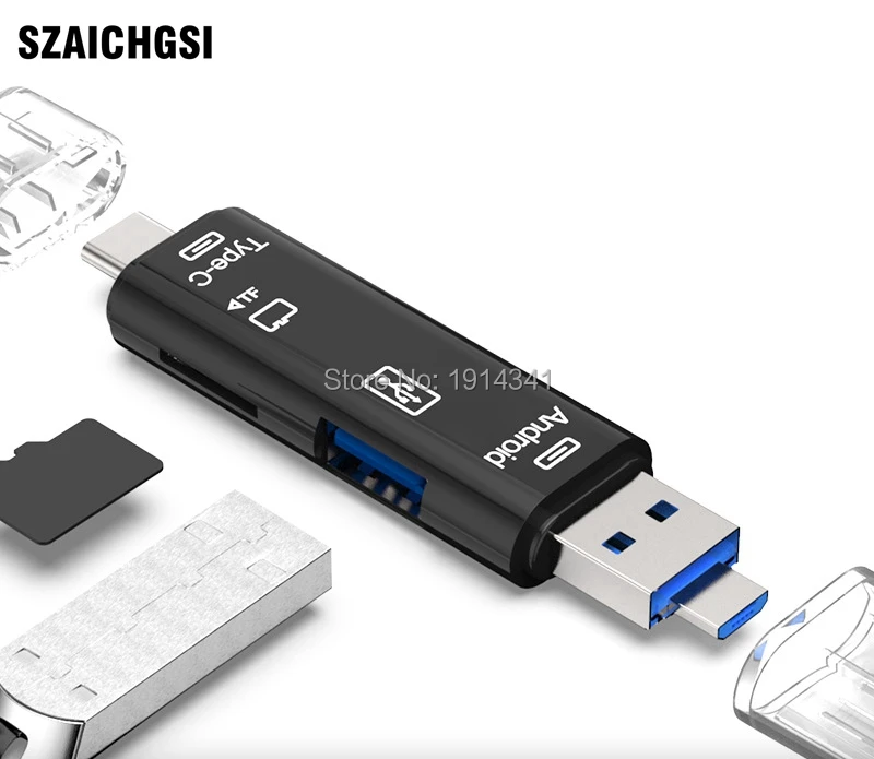 200pcs/lot Multi in 1 Usb 3.1 Card Reader High Speed SD TF Micro SD Card Reader Type C USB C Micro USB Memory OTG Card Reader
200pcs/lot Multi in 1 Usb 3.1 Card Reader High Speed SD TF Micro SD Card Reader Type C USB C Micro USB Memory OTG Card Reader