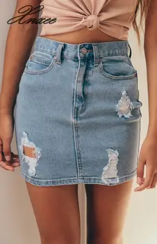 Ladies Pencil Ripped Frayed Midi Skirt Jeans Skirt Casual Blue Jeans Skirts Fashion Women Denim High Waisted Skirts
Ladies Pencil Ripped Frayed Midi Skirt Jeans Skirt Casual Blue Jeans Skirts Fashion Women Denim High Waisted Skirts
