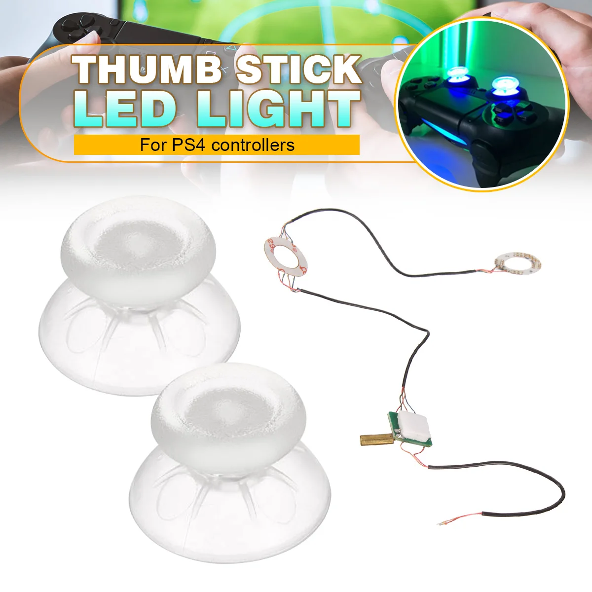 Led Light DIY Button Transparent Analog Thumb Sticks Joystick Caps For PS4 For Play Station 4 Control Controllers Save Power
Led Light DIY Button Transparent Analog Thumb Sticks Joystick Caps For PS4 For Play Station 4 Control Controllers Save Power