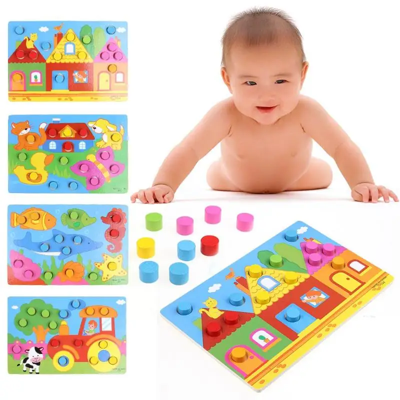 3D Wooden Puzzles Color Cognition Board Kids Educational Montessori Toys for Children Jigsaw Cartoon Color Match Games Baby Gift
3D Wooden Puzzles Color Cognition Board Kids Educational Montessori Toys for Children Jigsaw Cartoon Color Match Games Baby Gift