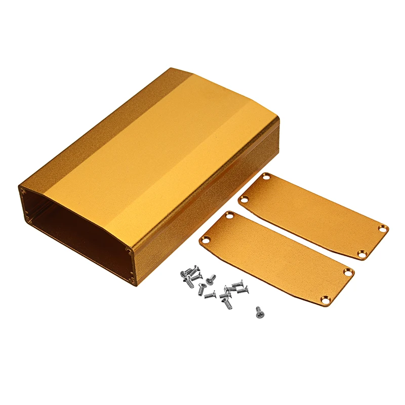 LEORY Gold Extruded Aluminum Project Enclosure Electronic Box Split Body DIY Electronic Tools 100X64X25.5mm
LEORY Gold Extruded Aluminum Project Enclosure Electronic Box Split Body DIY Electronic Tools 100X64X25.5mm
