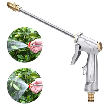 High Pressure Water Spray Gun All metal plating Garden Hose Pipe Lawn Car Wash Tool 
High Pressure Water Spray Gun All metal plating Garden Hose Pipe Lawn Car Wash Tool
