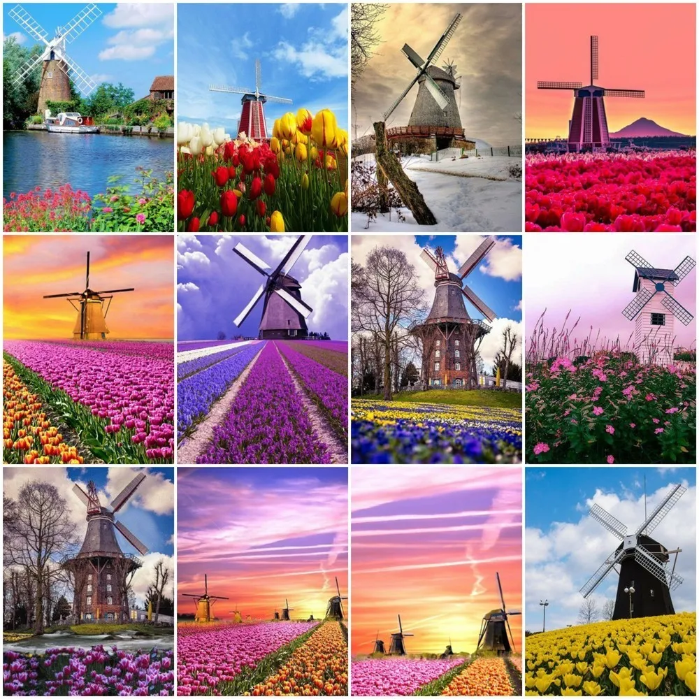 HUACAN 5D DIY Diamond Painting Landscape Windmill Full Square Drill Diamond Embroidery Rhinestones Mosaic Decor Home Gift
HUACAN 5D DIY Diamond Painting Landscape Windmill Full Square Drill Diamond Embroidery Rhinestones Mosaic Decor Home Gift
