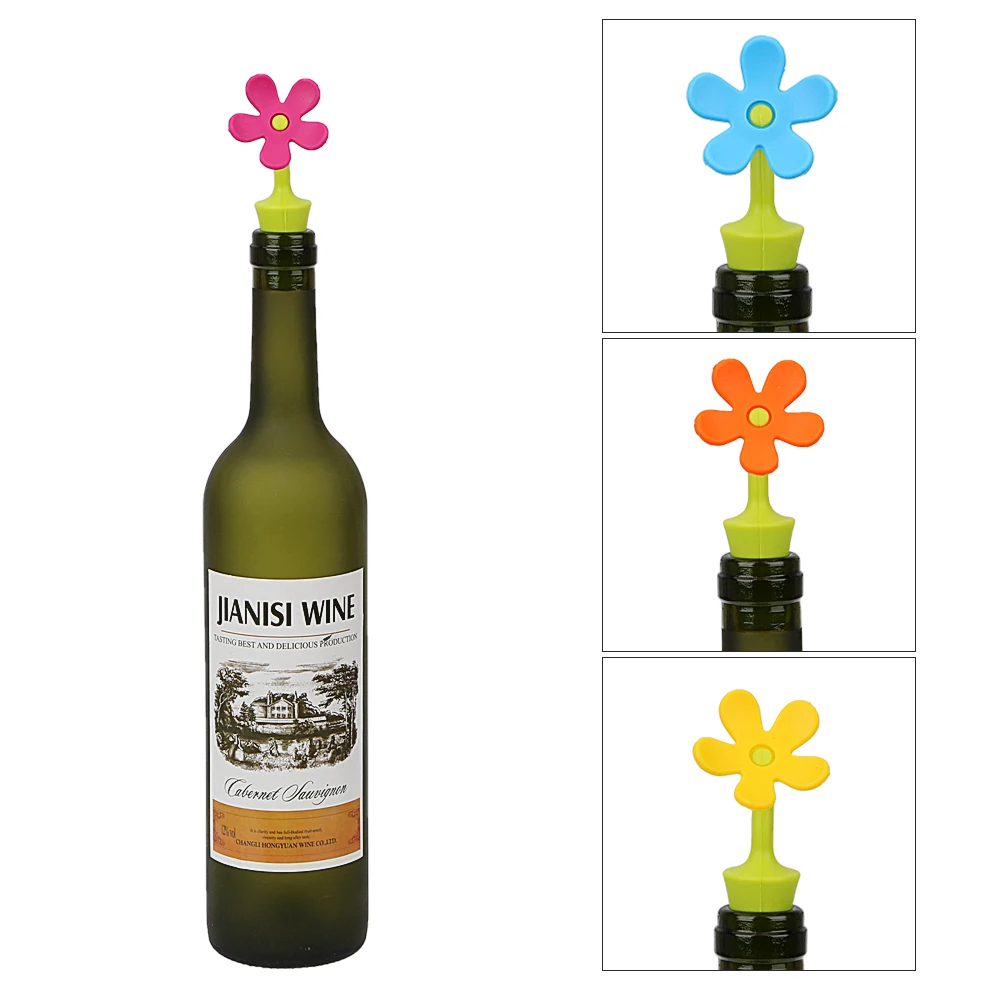 1 piece Wine Bottle Stopper Wine Stopper Barware for Wine Champagne Beverage Sunflower Shape Silicone
1 piece Wine Bottle Stopper Wine Stopper Barware for Wine Champagne Beverage Sunflower Shape Silicone