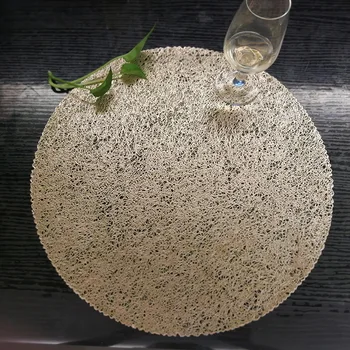 European PVC Round Woven Placemat Cup Coaster Thickened Insulation Pad Western Food Table Mat Decorative Accessories
European PVC Round Woven Placemat Cup Coaster Thickened Insulation Pad Western Food Table Mat Decorative Accessories