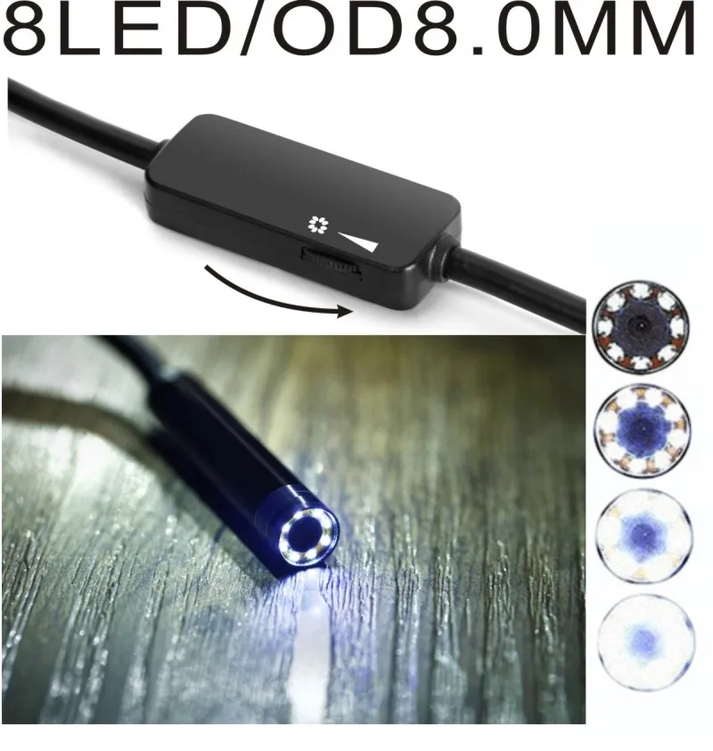 1200P 8LED IP68 WiFi Endoscope Borescope Inspection Camera Soft Cable for Android for IOS 2/3.5/5/7/10M
1200P 8LED IP68 WiFi Endoscope Borescope Inspection Camera Soft Cable for Android for IOS 2/3.5/5/7/10M