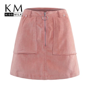 Kissmilk Large Size Sweet Girl Powder High Waist Ring Zipper Decorative Corduroy Double Patch Pocket Short Skirt
Kissmilk Large Size Sweet Girl Powder High Waist Ring Zipper Decorative Corduroy Double Patch Pocket Short Skirt