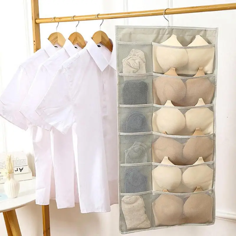 15/30 Grids Oxford Cloth Wall Hanging Storage Holder Hanger Double Sided Socks Bra Underwear Hanger Storage Organizer Supplies
15/30 Grids Oxford Cloth Wall Hanging Storage Holder Hanger Double Sided Socks Bra Underwear Hanger Storage Organizer Supplies