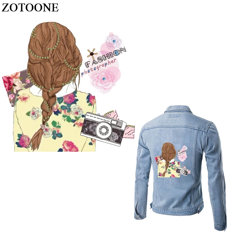 ZOTOONE Beauty Summer Style Heat Transfer Fashion Girls Iron On Camera Patches Forest Female Patch Clothes DIY Accessories E
ZOTOONE Beauty Summer Style Heat Transfer Fashion Girls Iron On Camera Patches Forest Female Patch Clothes DIY Accessories E