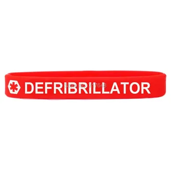 100pcs Defibrillator Medical Alert wristband silicone bracelets free shipping by epacket A
100pcs Defibrillator Medical Alert wristband silicone bracelets free shipping by epacket A