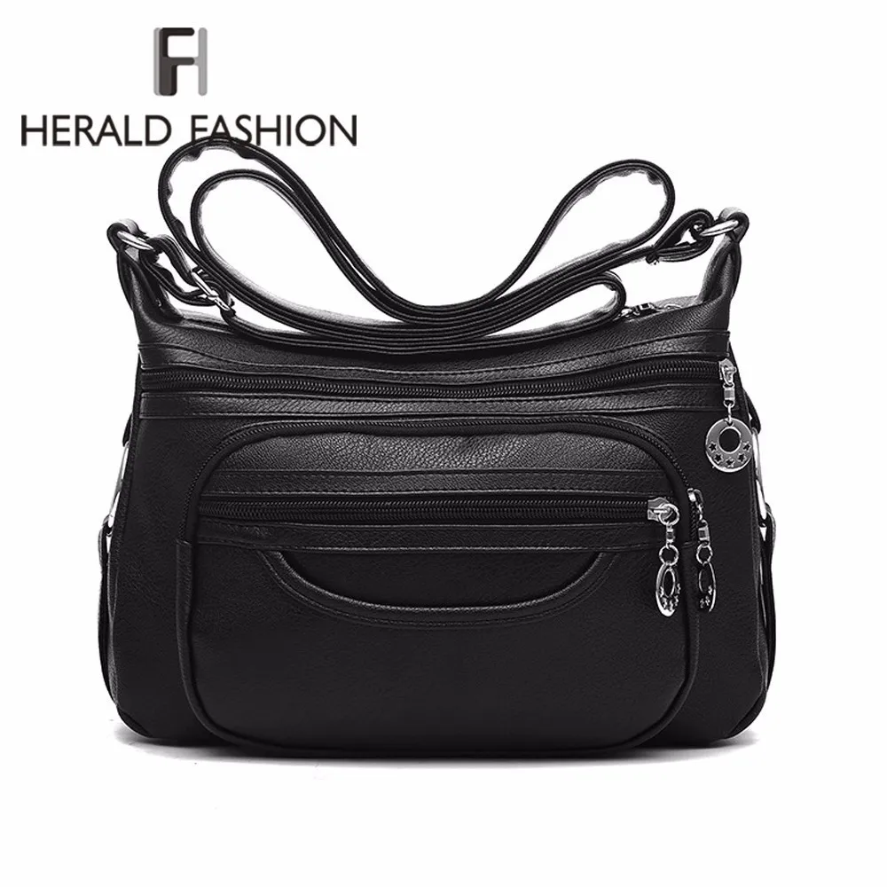Herald Fashion Women Messenger Bags Casual Clutch Vintage Leather Hobos Ladies Handbag Female Crossbody Bags Shoulder Bags Sac
Herald Fashion Women Messenger Bags Casual Clutch Vintage Leather Hobos Ladies Handbag Female Crossbody Bags Shoulder Bags Sac