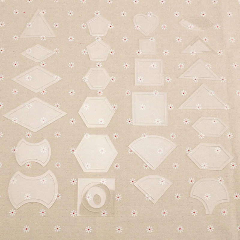 54 Pcs Handmade Craft Sewing Patchwork Quilter Kit Transparent Templates Reusable Plastic DIY Tool Sewing Tools Accessory
54 Pcs Handmade Craft Sewing Patchwork Quilter Kit Transparent Templates Reusable Plastic DIY Tool Sewing Tools Accessory