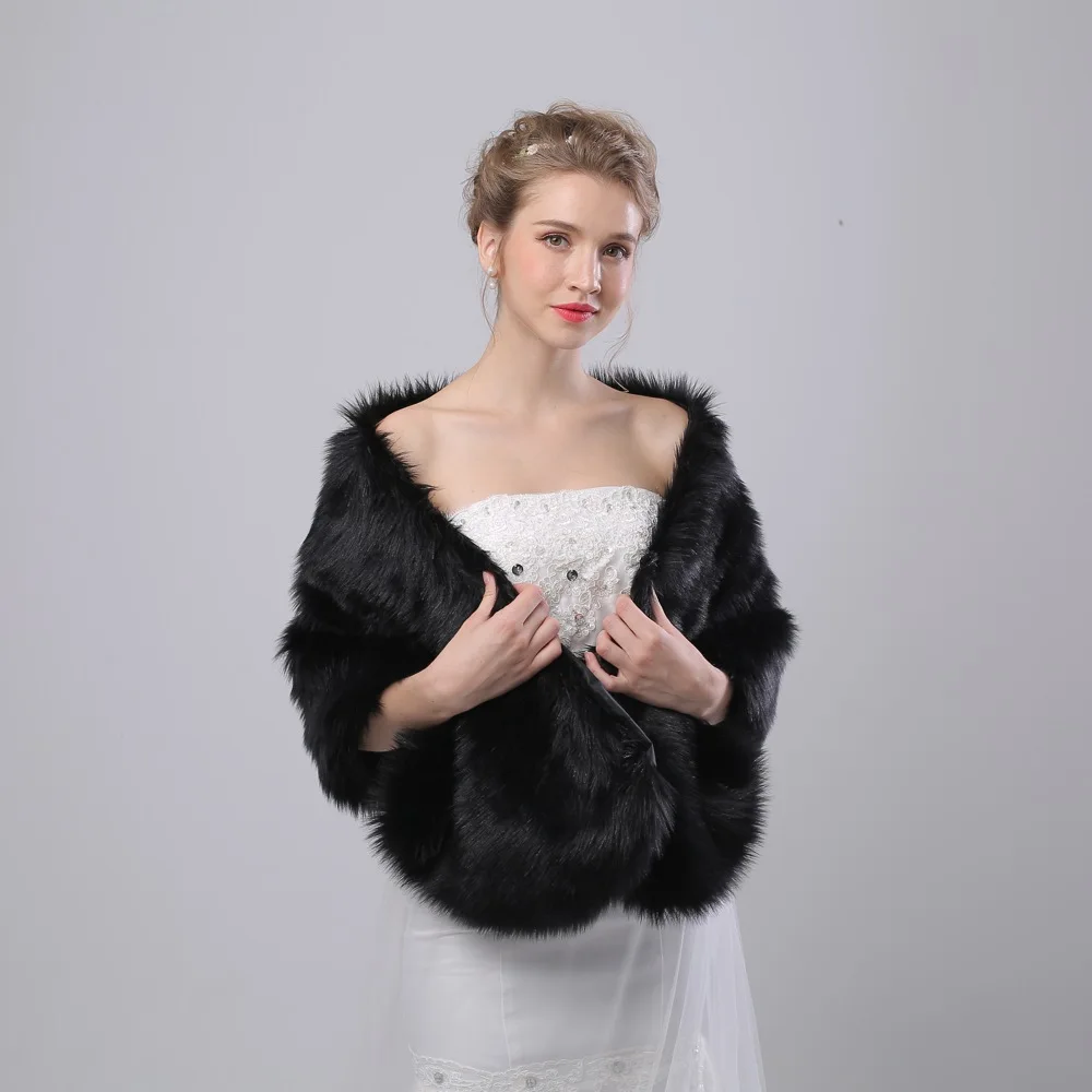 Black Warm Faux Fur Shrug Bridal Shawls Winter Wedding Accessories Cover Up Women Fashion Christmas Evening Wrap Handmade
Black Warm Faux Fur Shrug Bridal Shawls Winter Wedding Accessories Cover Up Women Fashion Christmas Evening Wrap Handmade